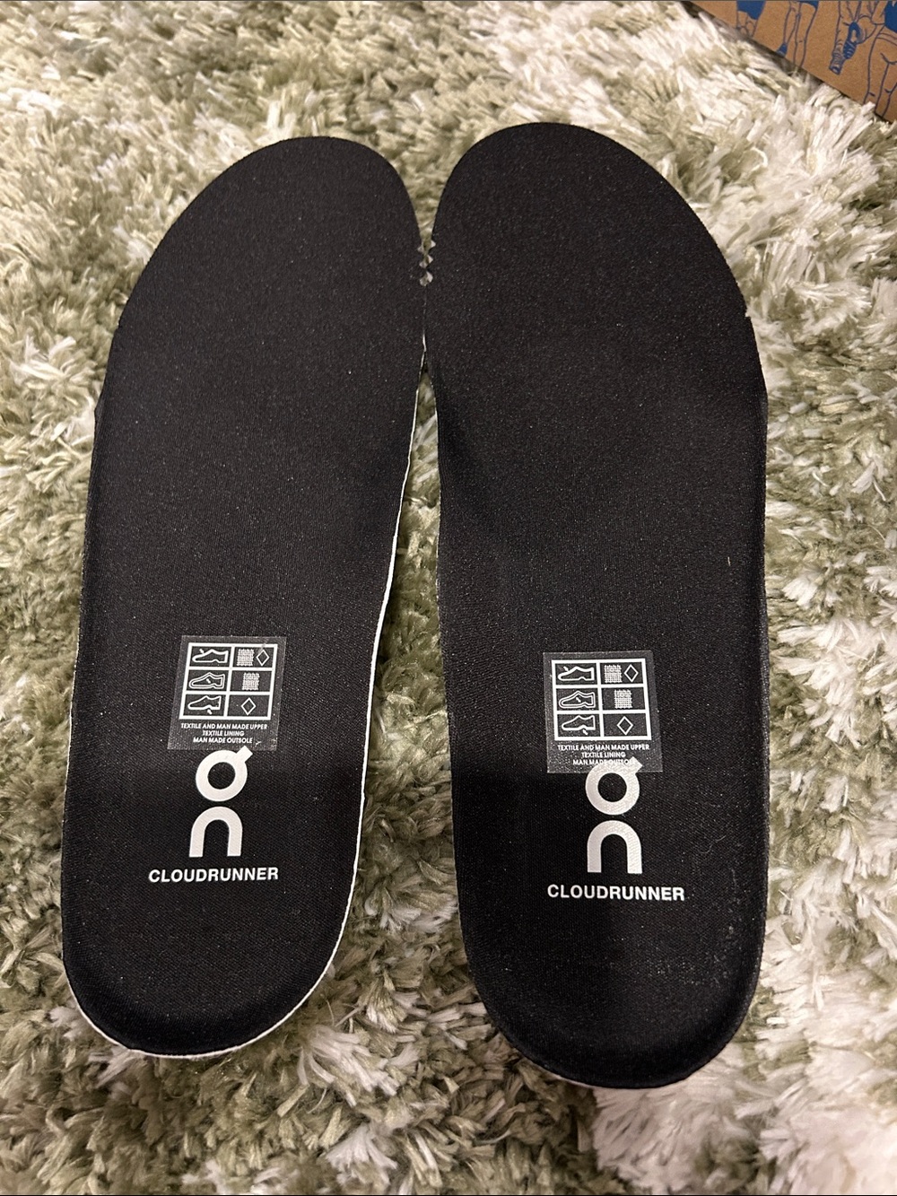 On Running Cloudrunner Women’s Black Replacement Insoles,Brand New!Fits 7.5-8.5